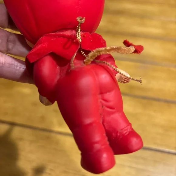 Vintage rare Devil diablo red rojo Doll ornament w defects Valentine’s Day decor - Picture 16 of 16